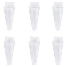 OON 플랜테리어 수경재배 벽걸이 화분 스트립 반투명, 6개