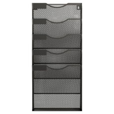 Levenraum 2025 免打孔辦公室文件雜誌整理架, 黑色, 5層