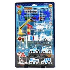 토이앤토이 시티카드 교통놀이 경찰 완구, 혼합색상, 1개