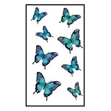 젤루나 신묘한 컬러 나비 바디 셀프 문신 타투 스티커, T-54, 1개