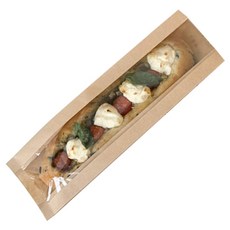 BEST PACK 烘焙用透明牛皮紙開窗袋 法棍 迷你 10 x 5 x 32 cm, 200入, 1個