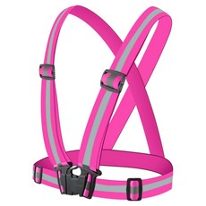X밴드 안전 반사조끼, 핑크, 1개