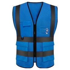 口袋型安全背心, 1個, 藍色