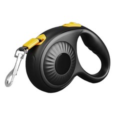 MONAGIO 寵物 Cutie Bumper 單鍵自動牽繩, 黑色, 1個