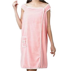 Librica 女性沐浴裹身浴袍, 粉紅色, 1個