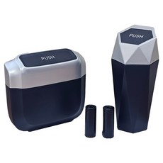 저스틴앤클로이 차량용 휴지통 컵홀더 타입 + 봉투 내장형 타입 + 쓰레기봉투 2p 세트, 그레이, 1세트