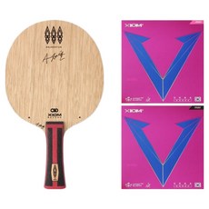 XIOM TMX i Inner FL + VEGA 桌球拍膠皮套組 粉紅色 + 黑色, 1套, 單一商品