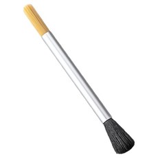 VROSE 簡約研磨機清潔刷 E型 銀色雙頭, 1個, 混色