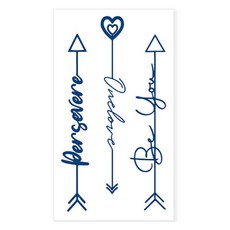 gelluna 半永久可愛點綴手指手腕腳踝紋身貼紙, T116, 1個