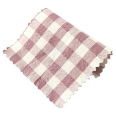 咻咻屋 寬幅色織混色水洗格紋布料 抱枕窗簾製作家飾布, 紫色, 1個