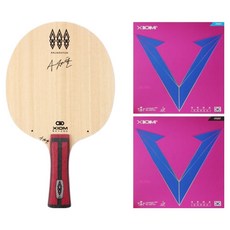 XIOM TMX 外置 FL + VEGA 桌球拍膠皮 藍色 + 黑色, 1套, 單一商品