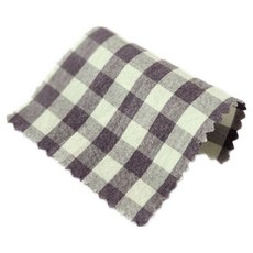 咻咻屋 寬幅色織混色水洗格紋布料 抱枕窗簾製作家飾布, 深紫色, 1個