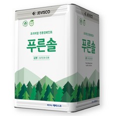 제비스코 푸른솔 프로 내부 페인트, 1개, 17.5L, 백색
