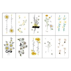 젤루나 트렌디 셀프 할로윈 파티 타투 스티커 10p 세트, 1세트, TS-19