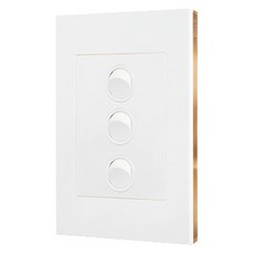 Legrand 羅格朗 Excel VIVO Simple 3孔開關 玫瑰金框 + 白色, 1個