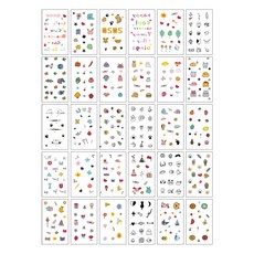 젤루나 트렌디 셀프 할로윈 파티 타투 스티커 30p 세트, 1세트, TS-03