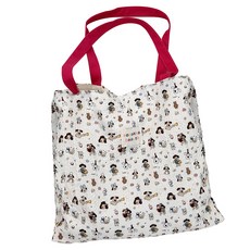 Moneyfull 輕量動物印花日常尿布包, 紅色 派對小狗