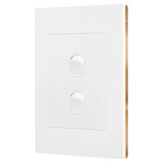 Legrand 羅格朗 EXCEL VIVO Simple 白色二聯開關 玫瑰金框 + 白色, 1個