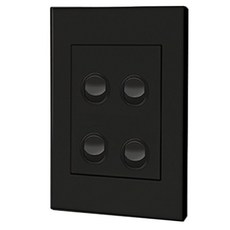 Legrand 羅格朗 Excel VIVO Simple 全黑 4開 開關, 1個