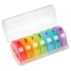 DIGIXO 휴대용 7일 알약케이스 보관 정리함 화이트, 1개