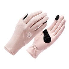 GOLOV.EJOy 德絨滑雪內襯手套 輕便型機車手套, 粉色