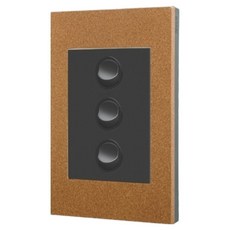 Legrand 羅格朗 Excel VIVO Simple 3開關 銅框黑色, 1個