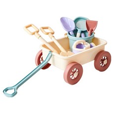 모던하우스 샌드토이 웨건 9p 소꿉놀이 세트, 크림, 1세트