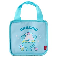 Butter 夏季野餐 手提式保溫保冷袋, 藍色, 1個