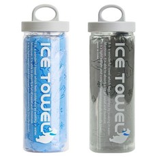 Woni's House 小熊 Aqua 濕式毛巾 大型 850 x 330 x 2.12 mm 2款 + 收納盒 2款組, 1套, 藍色 + 灰色