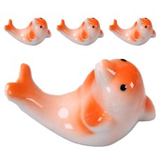 可愛海豚陶瓷筷架, 4個, 3號