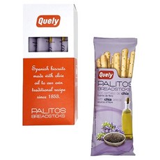 Quely 麵包餅乾棒 奇亞籽風味, 50g, 4包