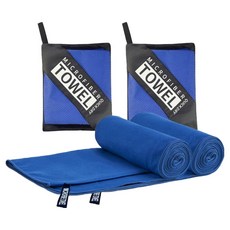 Y플러스원 超細纖維運動毛巾 40 x 100 cm, 寶藍色, 2個