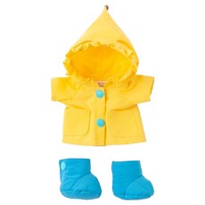 娃娃服裝 黃色雨衣 衣服 XS+雨鞋組, 1套, 混合顏色