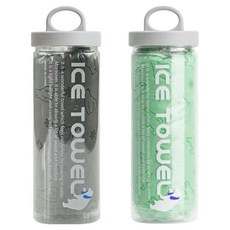 Wonine小熊水潤濕毛巾 大型 2種+收納盒 2種組 85*33cm, 1套, 灰色，薄荷色