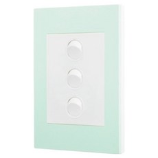 Legrand 羅格朗 Excel VIVO Simple 3開關 薄荷綠框 + 白色, 1個