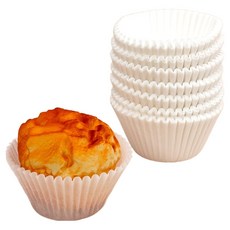 제이팩토리 베이킹 머핀 유산지컵 55mm, 화이트, 200개