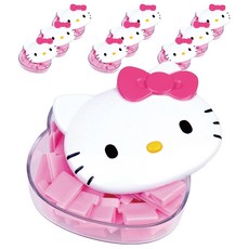 buyhearts Hello Kitty 罐裝 + 好運日夾子 中 10入組, 10套, 25入