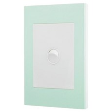 Legrand 羅格朗 Excel VIVO Simple 1聯開關 薄荷綠框 + 白色, 1個