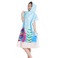 Tapony 海灘連帽超細纖維斗篷毛巾