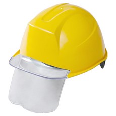 DONGMYUNG ABE等級 新款頭盔型 透明視窗護目鏡 工地安全帽 亮黃色, 1個