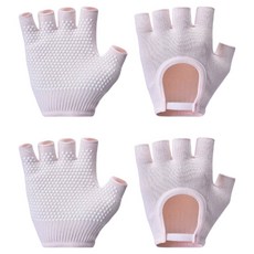 Khohimo 防滑皮拉提斯瑜珈手套 雙手穿戴組 5W0128, 2套, 粉紅色