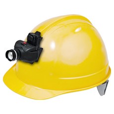DONGMYUNG 高級頭盔型安全帽 含頭燈 KH001 鵝黃色, 1套