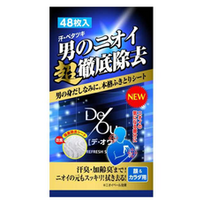 ROHTO 樂敦 DeOu 男仕體香潔膚巾 大 48張, 230g, 1包