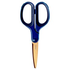 deLi 得力 鈦金屬剪刀 175mm 6053, 藍色, 1個