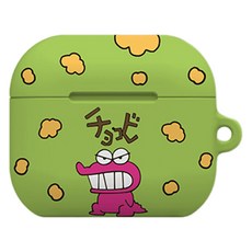 COQUAD 蠟筆小新 硬殼保護套, AirPods 4代, 1個, 巧克比恐龍