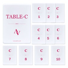 AAHM 座位卡 席次卡 桌卡C, 1套, 粉紅色