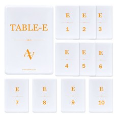 AAAHM 座位卡 席次卡 桌卡E, 1套, 橘色