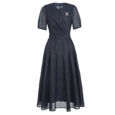 미니멈 펀칭 자수 원피스