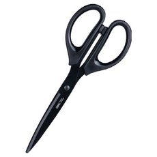 델리 블랙 코팅 가위 대형 210mm E6010S, 블랙(E6010S_BK), 1개