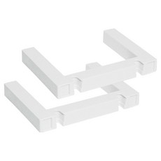 JLIFE Pony 伸縮桿層架掛架 2入, 白色